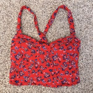 Floral Bustier Top